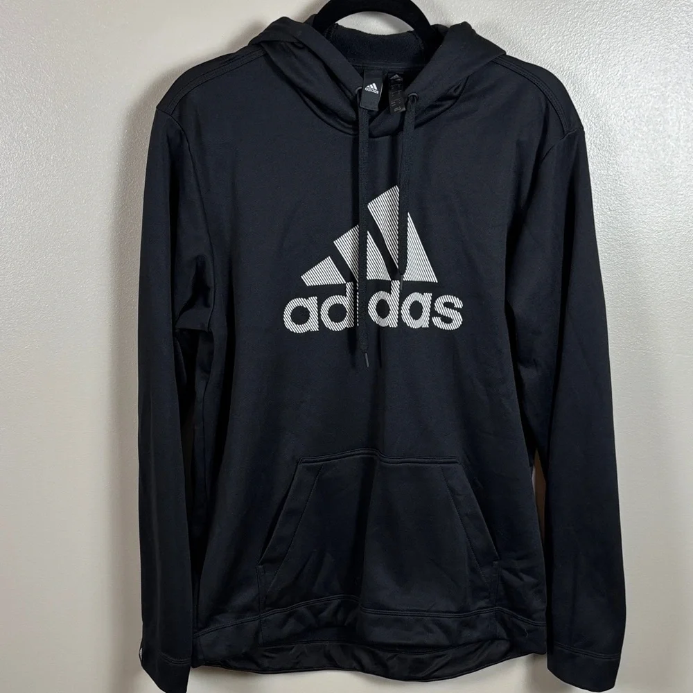 Adidas Men's Black Pullover Hoodie